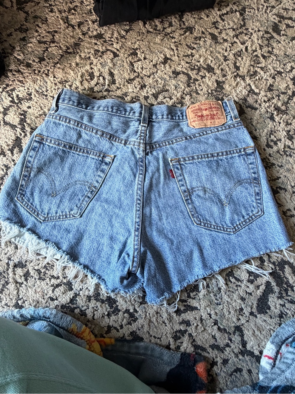 Levi's Light Blue Denim Cutoff High-Rise Women's Shorts